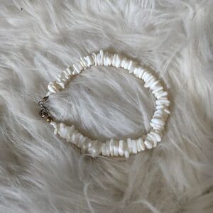 Vintage Natural White Puka Shell Hawaiian Surfer Style Bracelet/J129